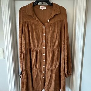 Button down boutique dress